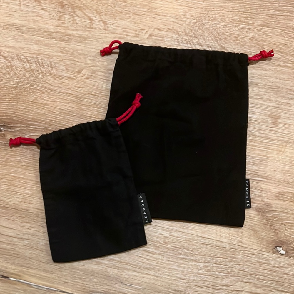 2 Sephora fabric pouch bags